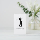 Eleganter beruflicher Golflehrer Visitenkarte (Stehend Vorderseite)
