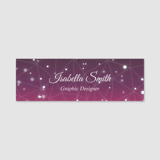 Eleganter Beruflicher Grafikdesigner Namensschild (Vorderseite)