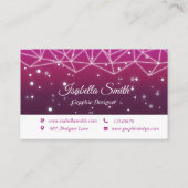 Eleganter Beruflicher Grafikdesigner Visitenkarte (Rückseite)