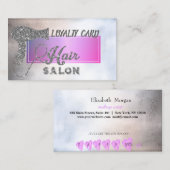 Eleganter Beruflicher Haartrockner, Herz Treuekarte (Vorne/Hinten)