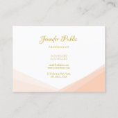 Eleganter, Beruflicher Handschrift-Text Visitenkarte (Rückseite)