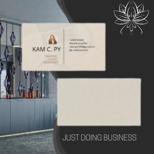 Eleganter Beruflicher Logo-Designer Visitenkarte