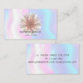 Eleganter Beruflicher Lotus, holografisch Visitenkarte (Vorne/Hinten)