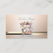 Eleganter Beruflicher Luminouse-Blumenmischer Visitenkarte (Vorderseite)