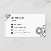 Eleganter Beruflicher Mechanismus Visitenkarte (Rückseite)