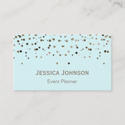 Eleganter Beruflicher moderner Glitzer Visitenkarte (Vorderseite)