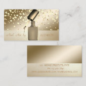 Eleganter Beruflicher, moderner Konfetti, Nagelstu Visitenkarte (Vorne/Hinten)