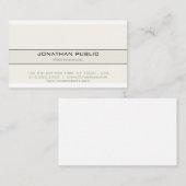 Eleganter Beruflicher moderner Look einfach Visitenkarte (Vorne/Hinten)