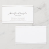 Eleganter beruflicher moderner schlichter visitenkarte (Vorne/Hinten)