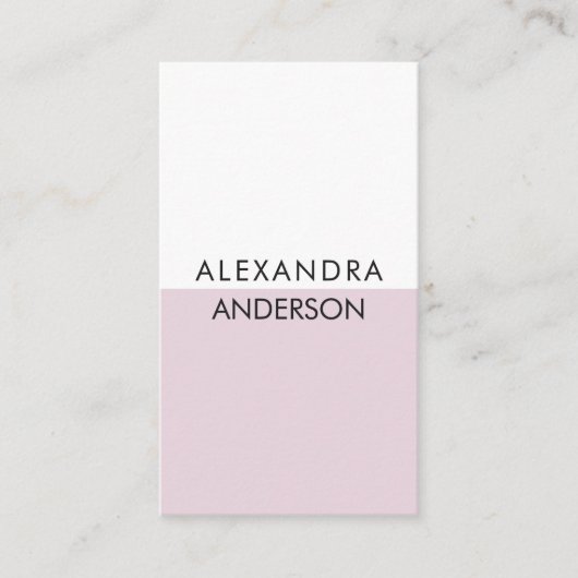 Eleganter Beruflicher Monogram Minimal QR Code Visitenkarte (Vorderseite)