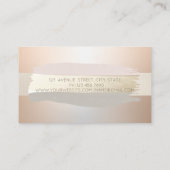 Eleganter Beruflicher Pinselstrich Visitenkarte (Rückseite)