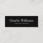 Eleganter beruflicher QR-Code Mini Visitenkarte (Vorderseite)