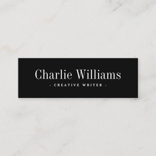 Eleganter beruflicher QR-Code Mini Visitenkarte (Vorderseite)