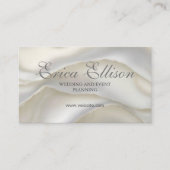 Eleganter Beruflicher QR Code Pearl Visitenkarte (Vorderseite)