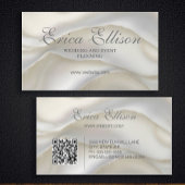 Eleganter Beruflicher QR Code Pearl Visitenkarte