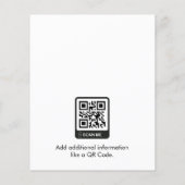 Eleganter Beruflicher Real Anwesen Marketing QR Co Flyer (Hinten)