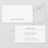 Eleganter, Beruflicher Schlichter Chic Moderne Visitenkarte (Vorne/Hinten)