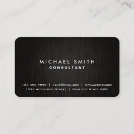 Eleganter beruflicher schlichter schwarzer visitenkarte