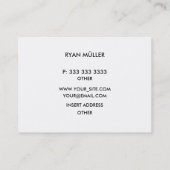 Eleganter Beruflicher Treetop und Monogramm Visitenkarte (Rückseite)