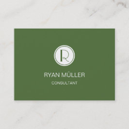 Eleganter Beruflicher Treetop und Monogramm Visitenkarte