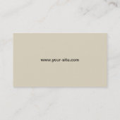 Eleganter beruflicher Vintager Damast-Blumenmuster Visitenkarte (Rückseite)