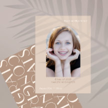 Eleganter Big Type Foto Abschluss