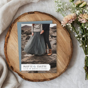 Eleganter Bilderrahmen Foto-Overlay Save-the-Date Save The Date