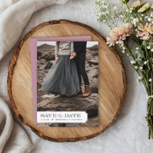 Eleganter Bilderrahmen mit Foto-Overlay "Save the  Save The Date