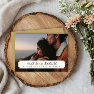 Eleganter Bilderrahmen mit Foto-Overlay zur Speich Save The Date