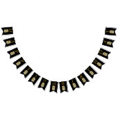 Eleganter Birthday Gold Weißer Vogelkäfig Schnee Wimpelkette (Alle)