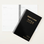 Eleganter Black and Gold Business Planner 2024 Planer (Anzeige)
