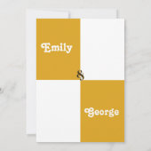 Eleganter Black and Gold Chic Moderne stilvolle Ho Einladung (Rückseite)