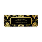 Eleganter Black and Gold Damask (Vorne)