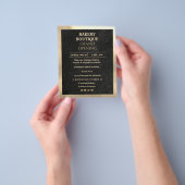 Eleganter Black and Gold Grand Opening Flyer (Gruppe)