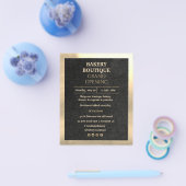 Eleganter Black and Gold Grand Opening Flyer (Einzeln)