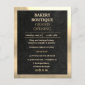 Eleganter Black and Gold Grand Opening Flyer (Vorne)