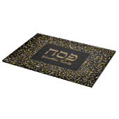 Eleganter Black and Gold Hebrew Pessach Schneidebrett (Ecke)