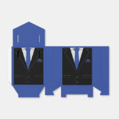 Eleganter Black Anzug & Blue Necktie - Ihren Namen Geschenkschachtel (Ungefaltet)