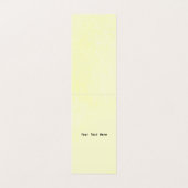 Eleganter Black Bird auf Branch Raupe Gelb Visitenkarten (Innenseite Aufgefaltet)