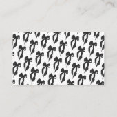 Eleganter Black Bow rät, wie Rings Game Begleitkarte (Rückseite)