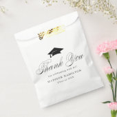 Eleganter Black Calligraphy Abschluss Vielen Dank Geschenktütchen (Versiegelt)