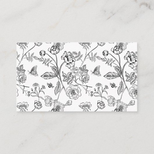 Eleganter Black Chinoiserie Wedding Website QR Cod Begleitkarte (Rückseite)