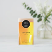 Eleganter Black Dot Liquor Store/Bar Business Card Visitenkarte (Stehend Vorderseite)