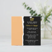 Eleganter Black Foto Nursing Abschluss Einladung (Stehend Vorderseite)