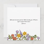 Eleganter Black Foto Nursing Abschluss Einladung (Rückseite)