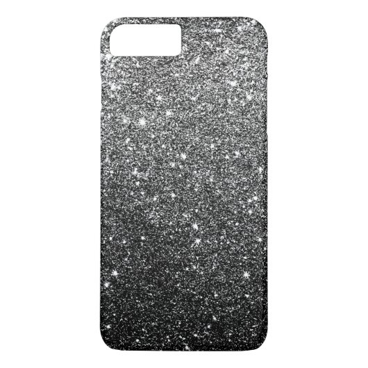Eleganter Black Glitzer Luxus Case-Mate iPhone Hülle (Rückseite)