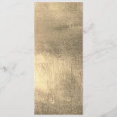 Eleganter Black-Gold-Folie-Abschluss Menükarte (Rückseite)