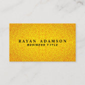 Eleganter Black Gold Glitzer - Einzigartiger Luxus Visitenkarte (Vorderseite)