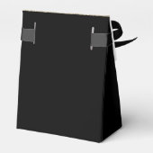 Eleganter Black Gold Glitzer Vielen Dank für Ihre  Geschenkschachtel (Rückseite)