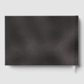 Eleganter Black Gold Graduation Party Gast Gästebuch (Rückseite)